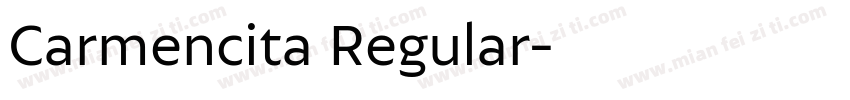 Carmencita Regular字体转换